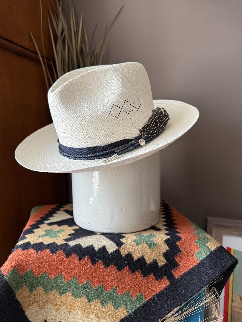 Stetson Realist Straw Fedora Size 7